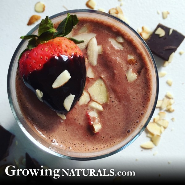 Image of Dark Chocolate Strawberry Protein Smoothie