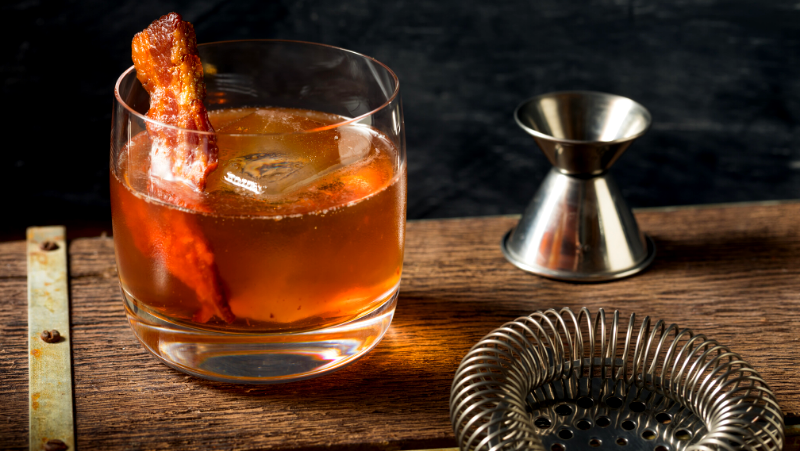 Image of Boozy Maple Bacon Old-Fashioned