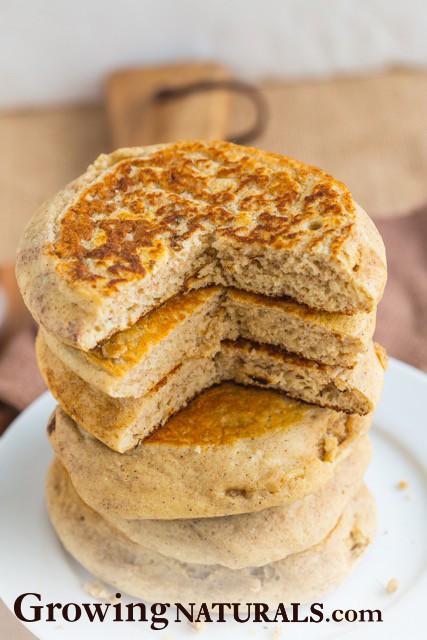 Image of Fluffy Vanilla Gingerbread Protein Pancakes