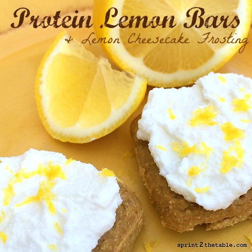 Image of Protein Lemon Bars with Cheesecake Frosting
