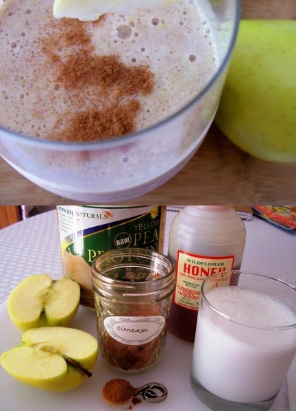 Image of Healthy Apple Pie Protein Smoothie