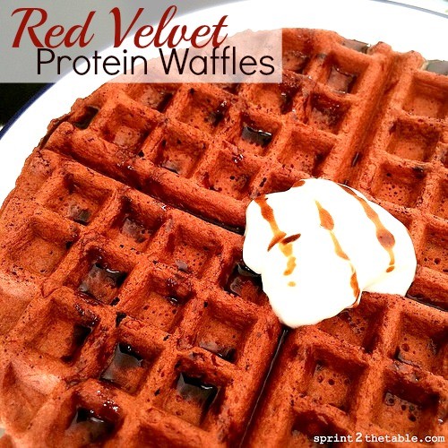 Image of Red Velvet Protein Waffles