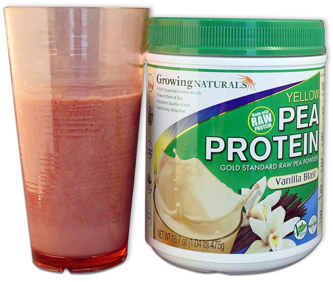 Image of Ingrid's Strawberry Pea Protein Smoothie