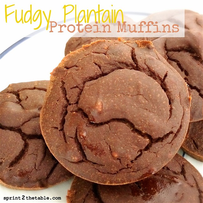 Image of Fudgy Plantain Protein Muffins