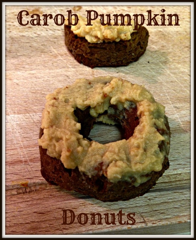 Image of Carob Pumpkin Donut and Frosting
