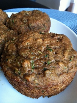 Image of Zucchini-Banana Protein Muffins