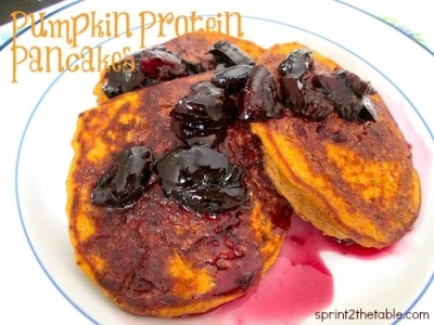 Image of Fall-Spiced Pumpkin Protein Pancakes