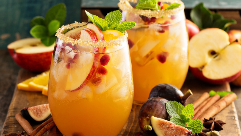 Image of Fall Sangria With Rum