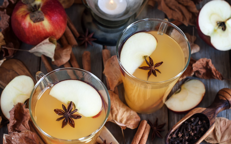 Hot Gold Apple Cider