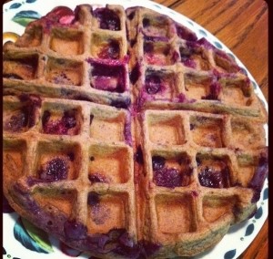 Image of Perfect Blueberry Protein Waffles