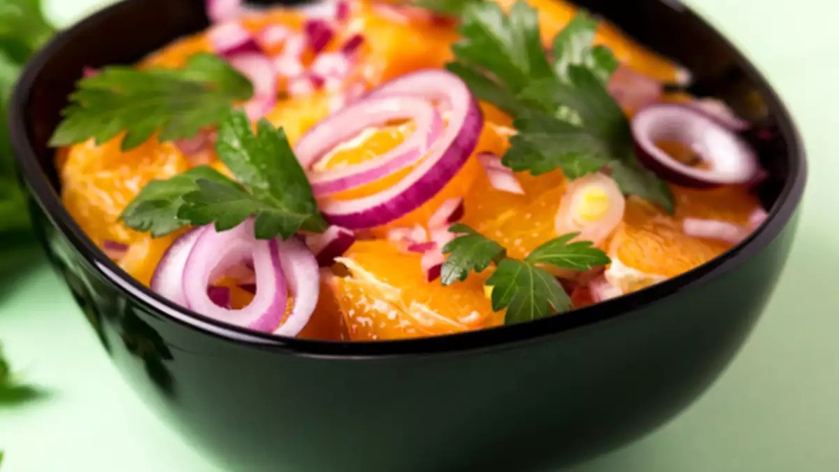 Image of Orange and Red Onion Salad with Cumin