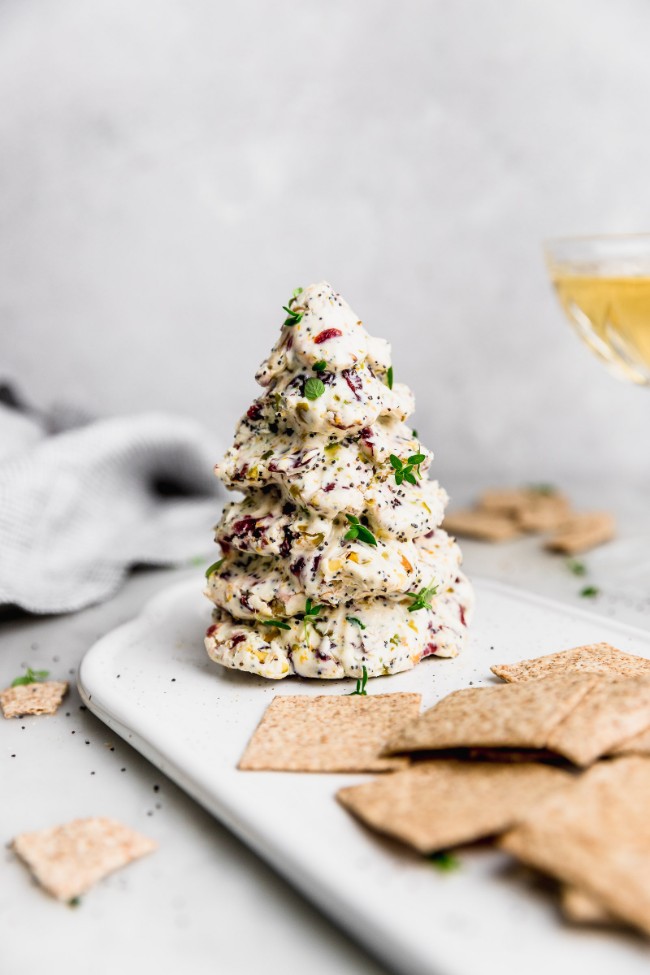 Image of Quesito fácil con cranberries, pistachos y naranja