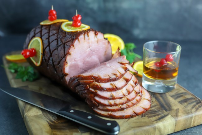 Image of Cherry Bourbon Smoked Ham