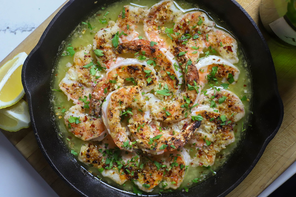 Shallot Champagne Shrimp