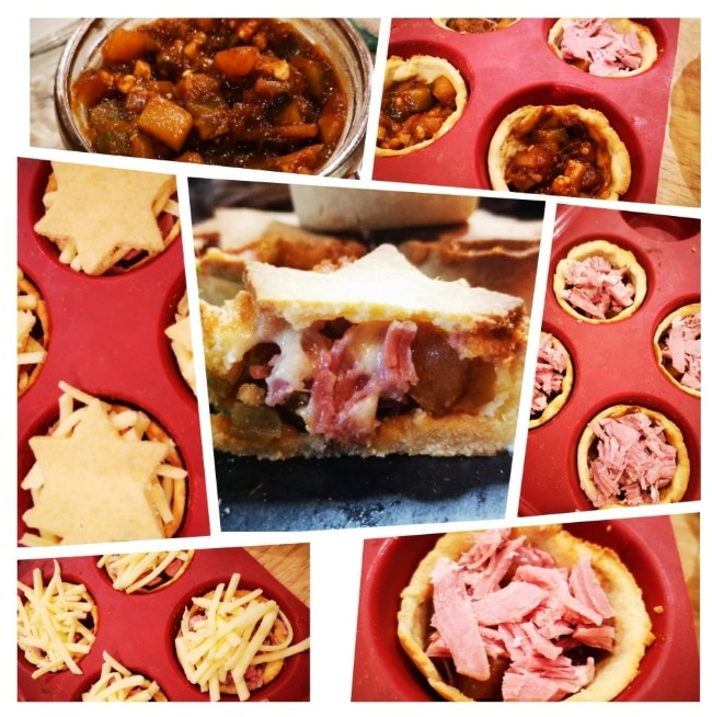 Image of Shredded Ham, Cheese & Pickle Pies