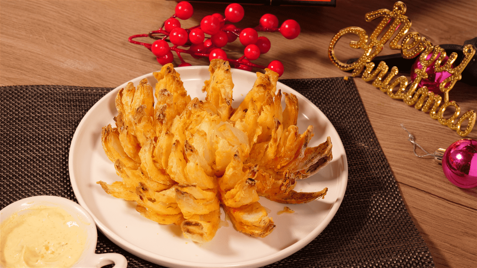 Image of Blooming Onion in an Air fryer