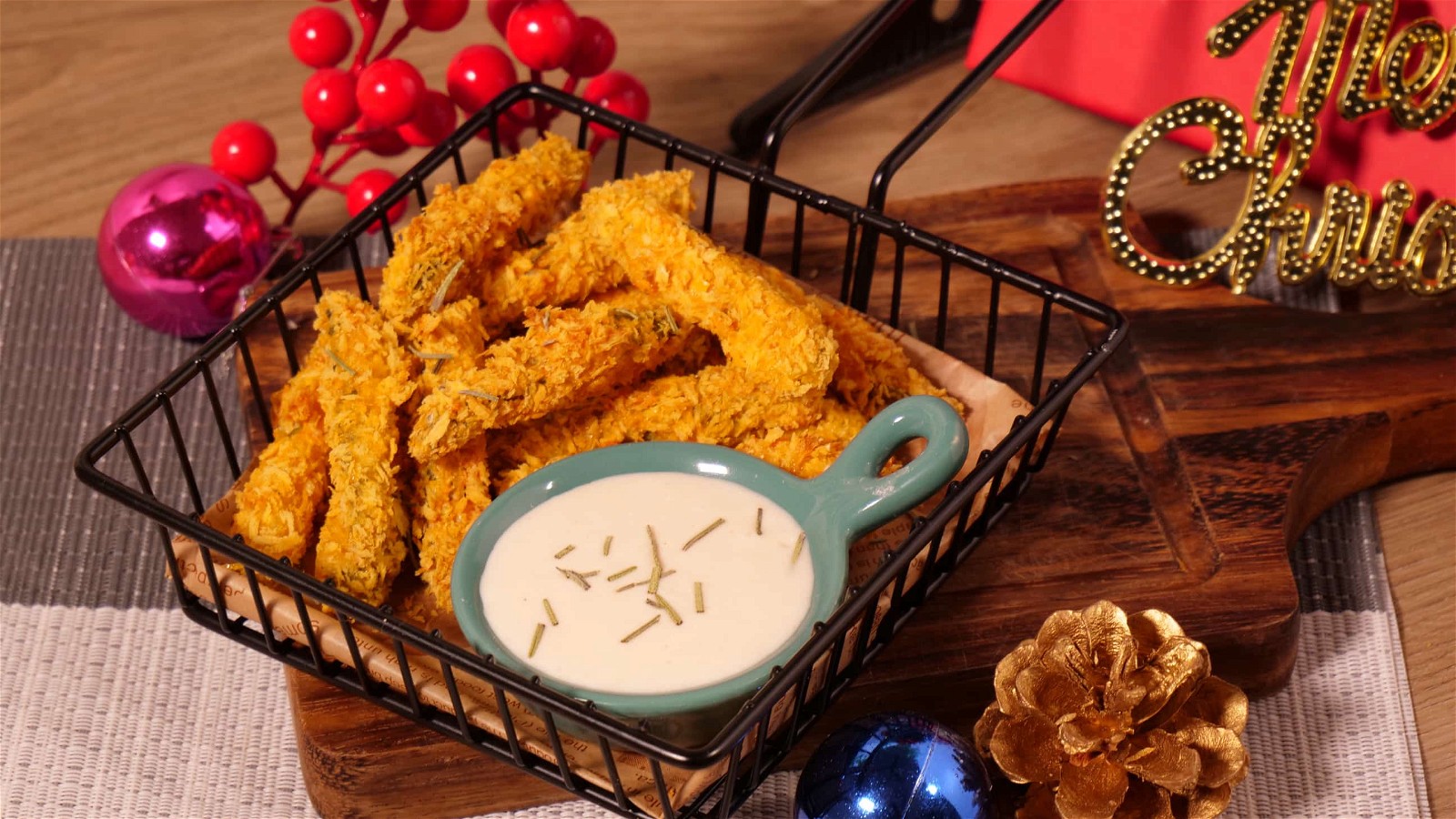 Image of Dill Pickles in an Air fryer