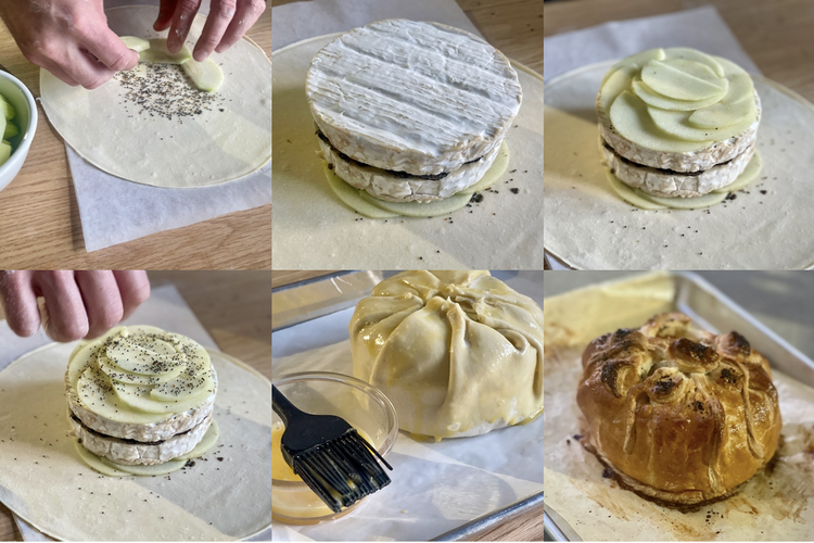 Image of Sprinkle the remaining teaspoon of Coquelicot on top and bring the edges of the dough to cover the cheese, pressing the dough together to close securely.