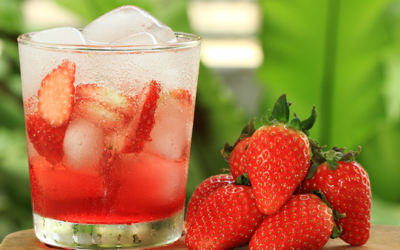 Strawberry Tequila Soda