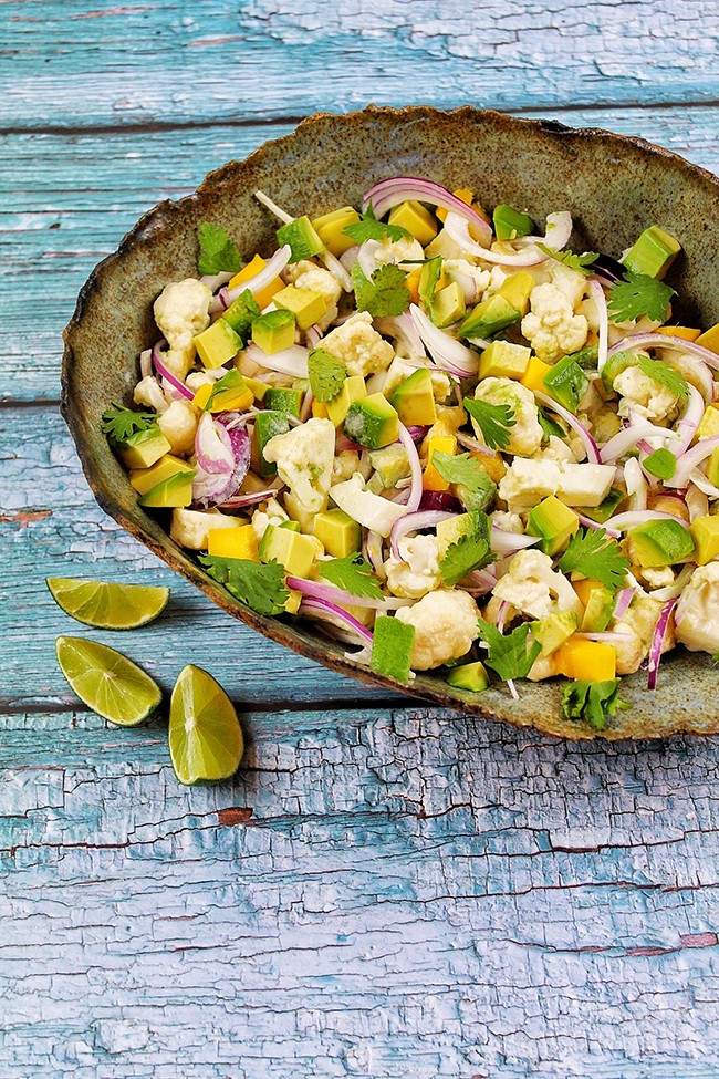 Image of Ceviche de coliflor y mango
