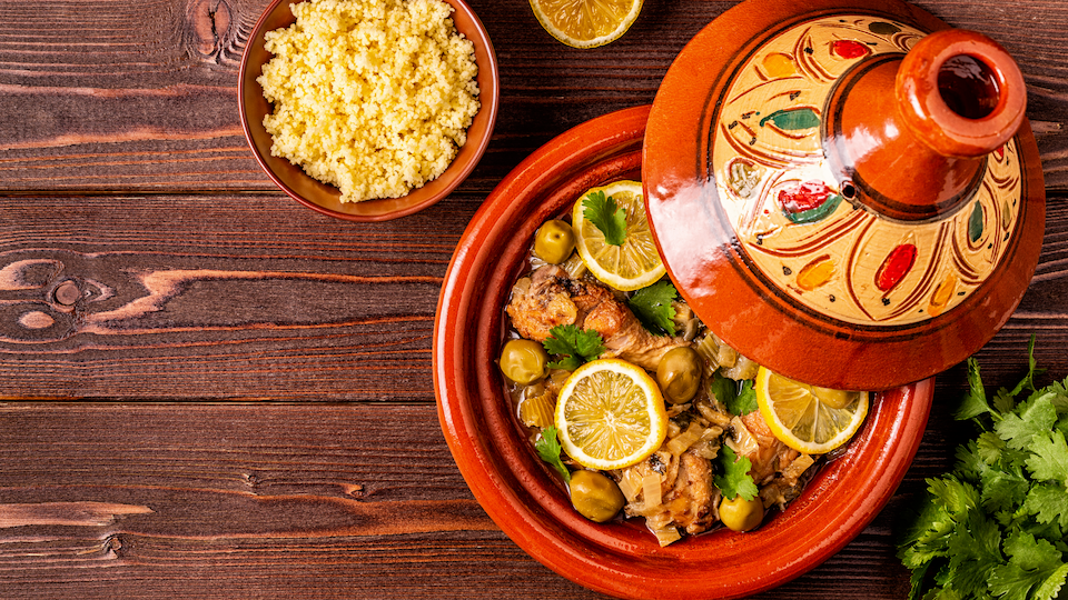 Image of Braised Moroccan Chicken with Couscous
