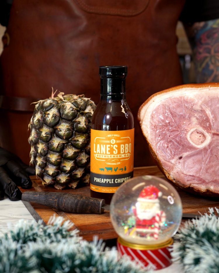 Image of Place the Lane’s BBQ Pineapple Chipotle sauce and 125ml (1/2...