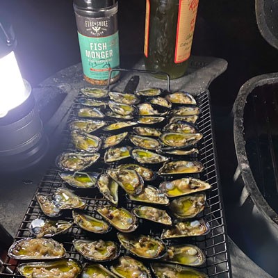 Image of Coal-Grilled Mussels with Fish Monger