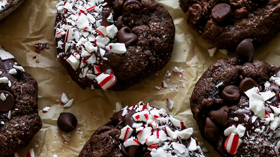 Image of Chocolate Peppermint Tahini Cookies