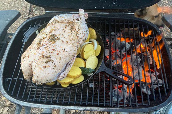 Image of Place the duck on top of the potatoes. When the...