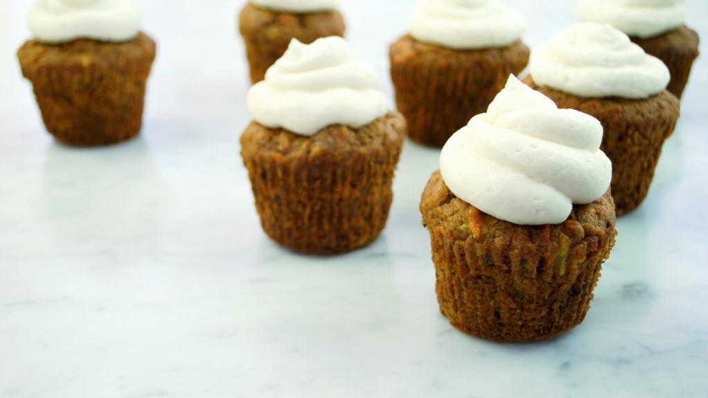 Image of Carrot Cake Cupcakes with Heavenly Frosting