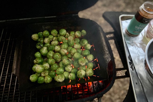Image of Crispy Grilled Brussels Sprouts