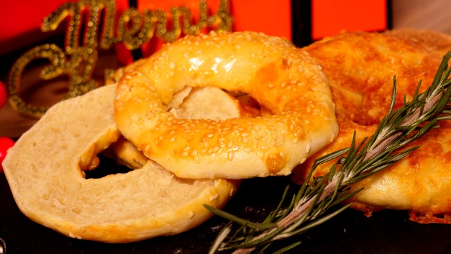 Image of Air Fryer Homemade Bagels with 4 Topping Ideas