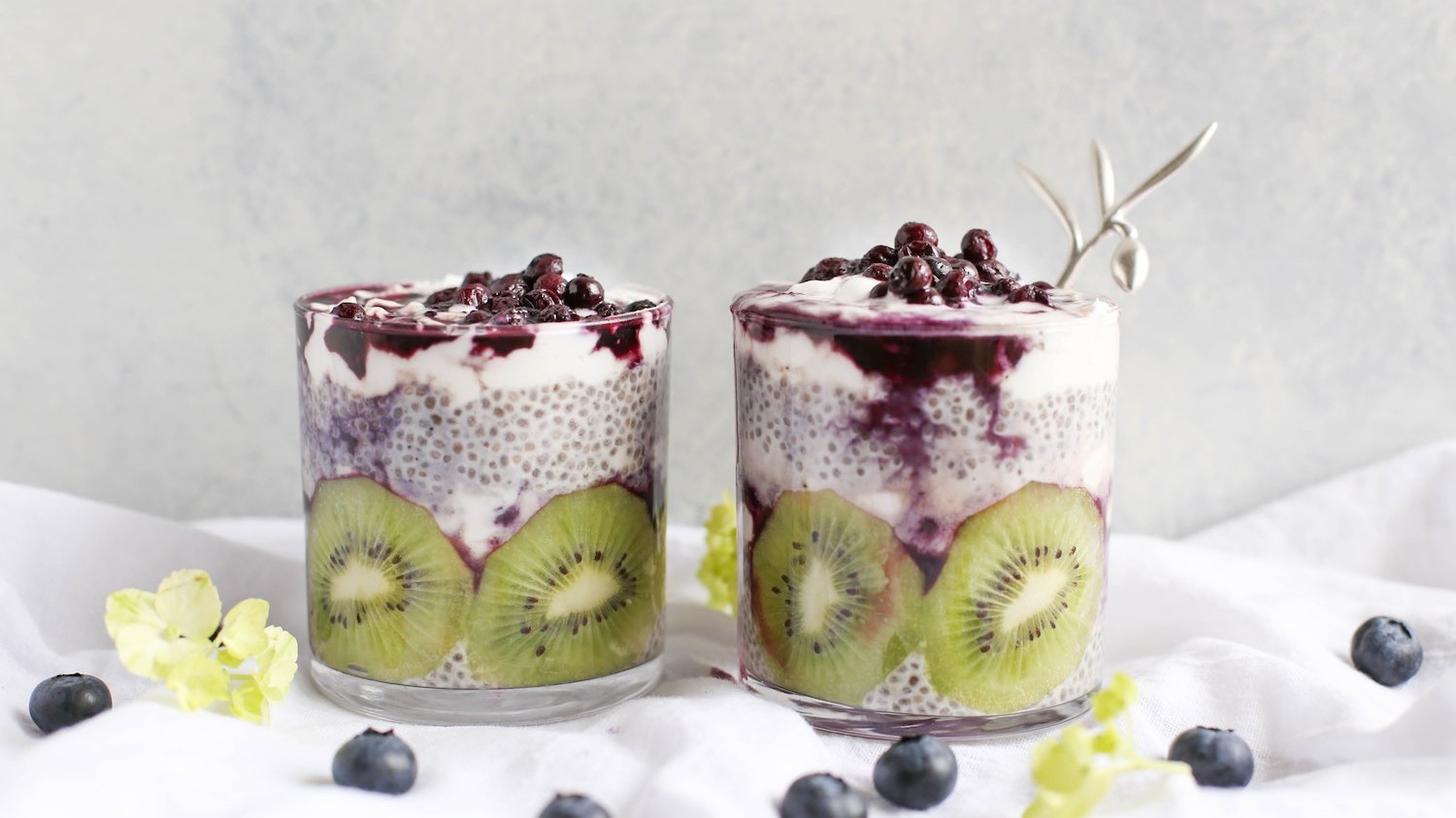 Image of Whole30 Blueberry Chia Seed Pudding