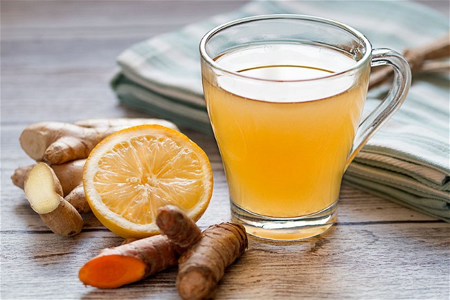 Image of Tea with essence of turmeric and ginger