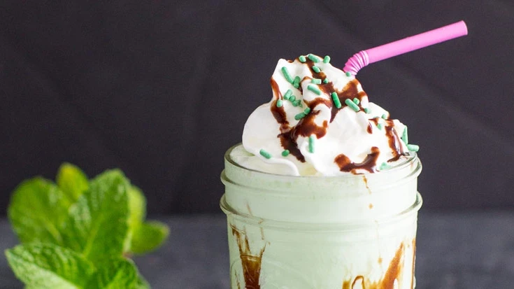 Image of Mint Ice Cream Shake (Adult & Kid Versions)