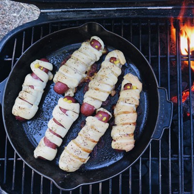 Image of Cheesy Wagyu Mummy Dogs
