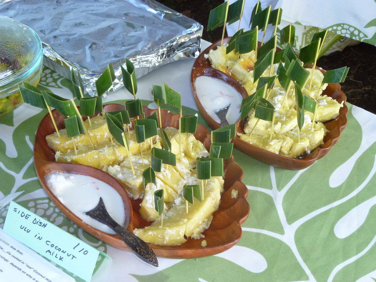ʻUlu Cooked in “Real” Coconut Milk