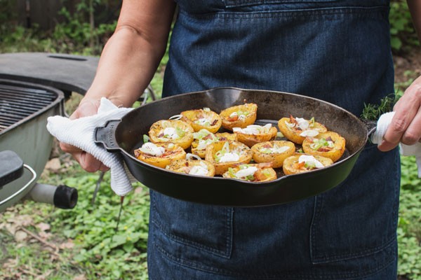 Image of Fully-Loaded Potato Skins with Potato Slayer