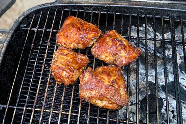 Image of Barbecued Chicken Thighs with Tupelo Two-Step