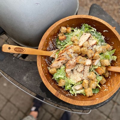 Image of Grilled Chicken Caesar Salad with Cheater Dressing