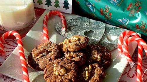 Image of Holiday Ginger Walnut Cookies