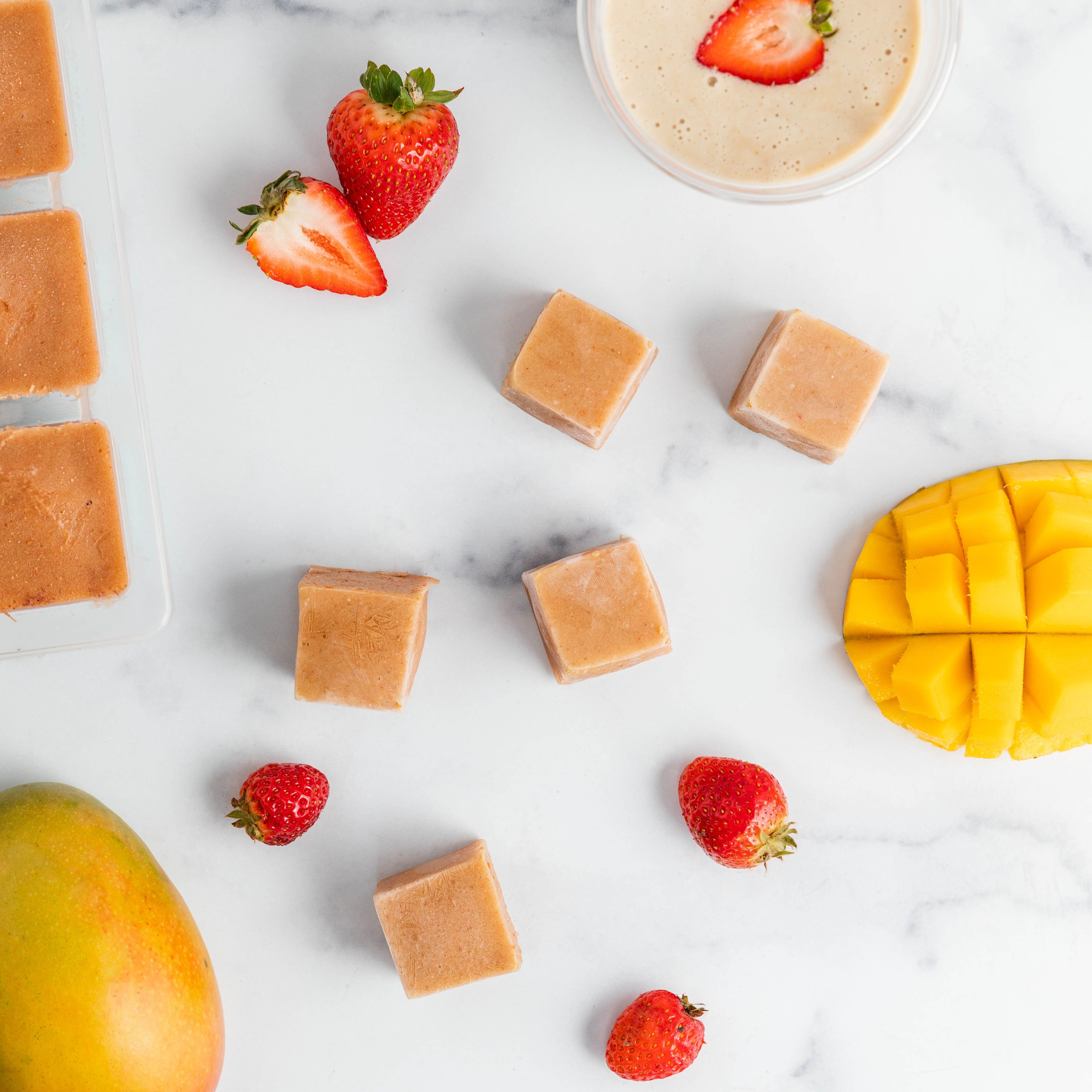 Strawberry Mango Banana Smoothie Cubes – Gracefully Fed