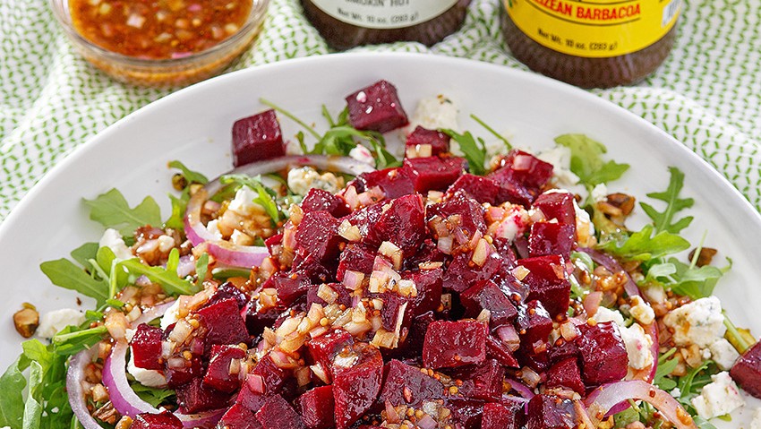 Image of Marie Sharp's Belizean Barbacoa Beet Salad Recipe