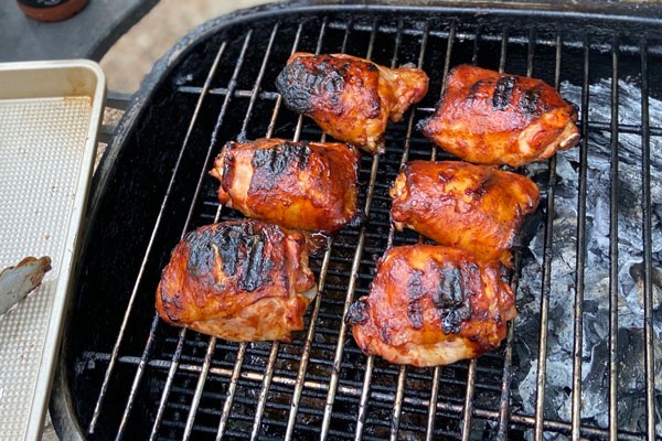Image of Grilled Chicken Thighs with Glazer Beam