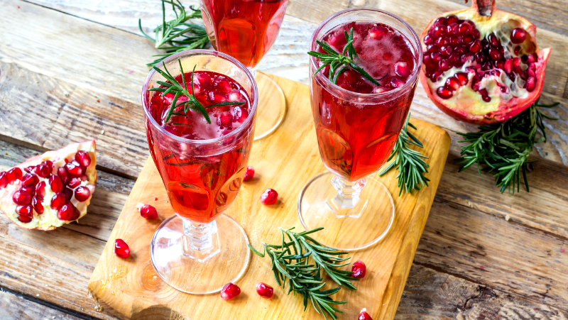 Image of Pomegranate Champagne Punch