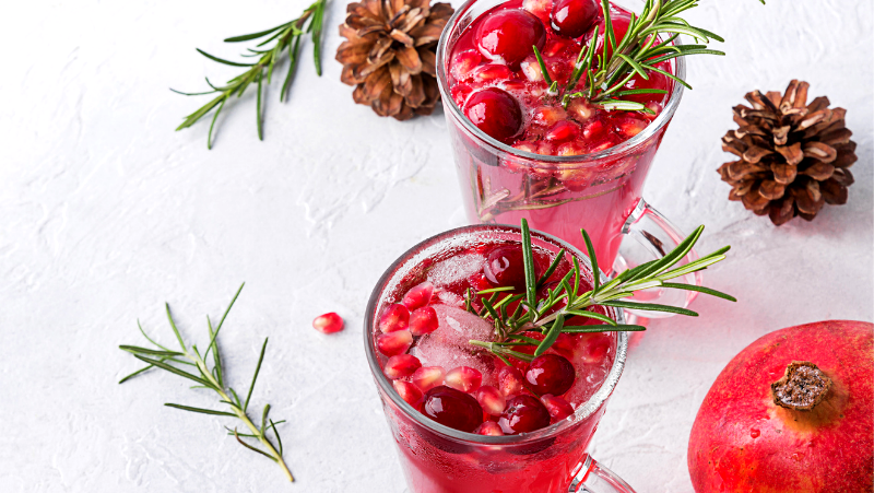Image of Pomegranate Elderflower Spritzer