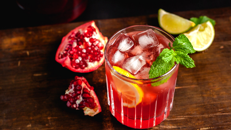 Image of Pomegranate Mojito Mocktail