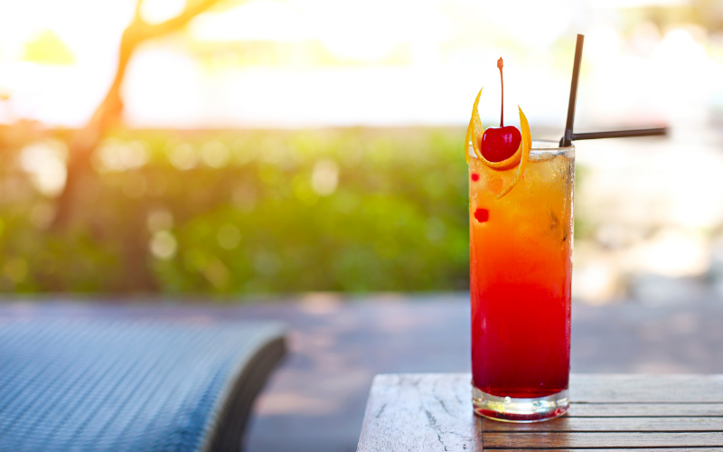 Sparkling Peach Sunrise