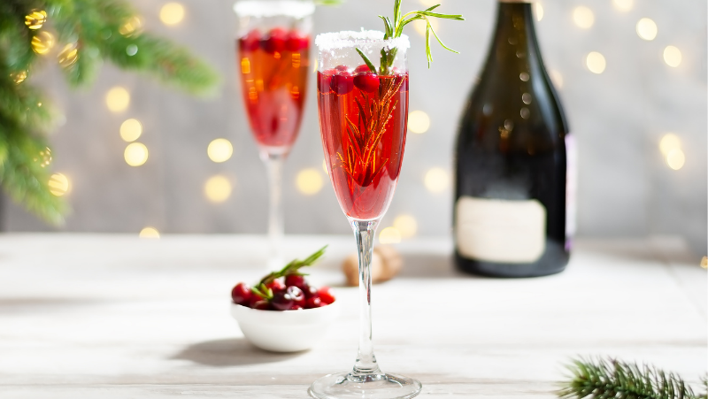 Image of Christmas Mimosa Mocktail