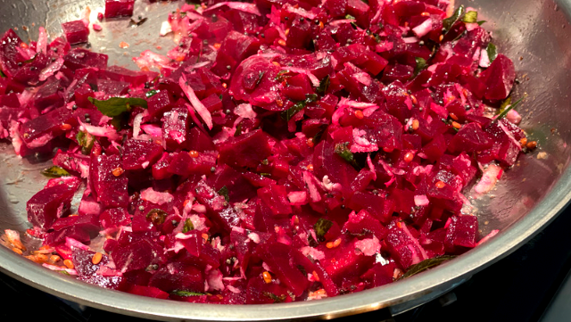 Image of Red Beet Poriyal